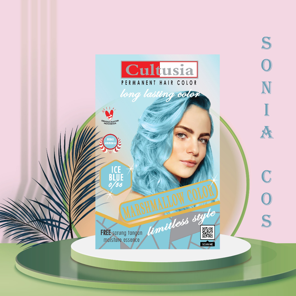 CULTUSIA MARSMALLOW COLOUR ICE BLUE  30 ML