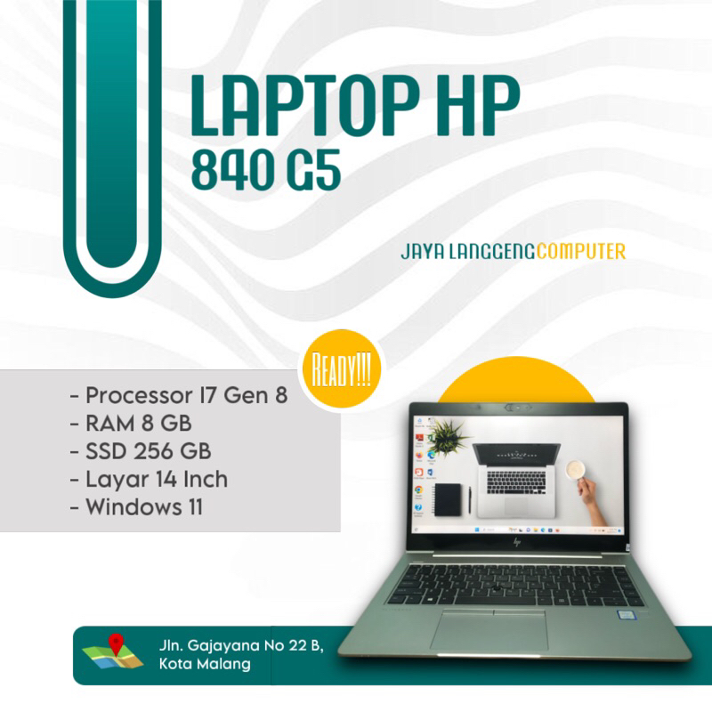 LAPTOP HP ELITEBOOK 840 G5 I7 Gen 8