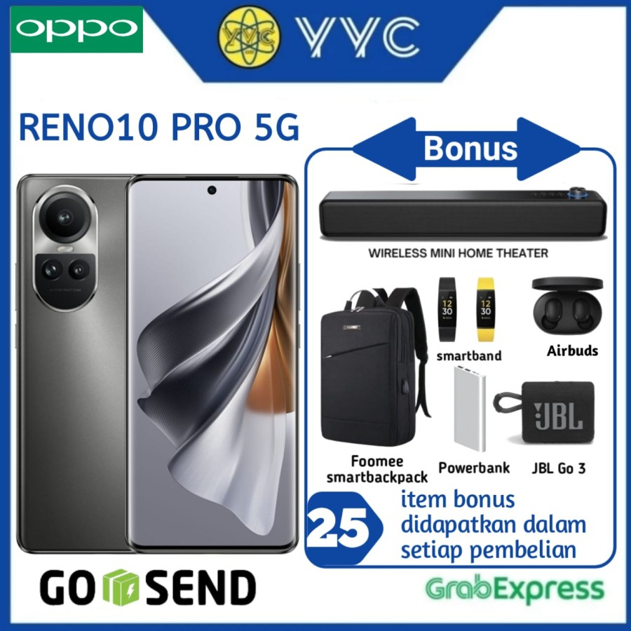 OPPO RENO 10 PRO 5G RAM 12/256GB - GARANSI RESMI