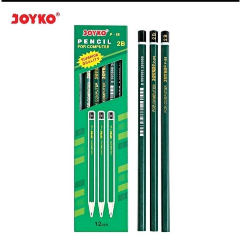 

pensil joyko p-88 penccil 2b computer 1pack isi 12pcs