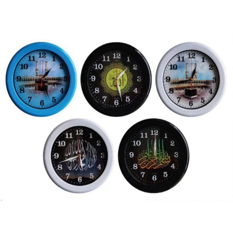 Jam Dinding Kaligrafi / Jam Dinding Karakter/ Jam Dinding Motif Karakter/ Jam Dinding Bulat/ JAM DIN
