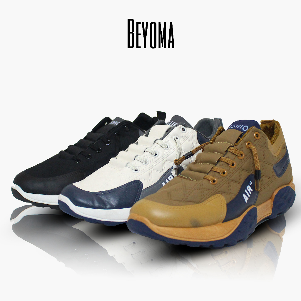 SEPATU BEYOMA SPORT SNEAKERS RUNNING PRIA WANITA COD GROSIR BYM201