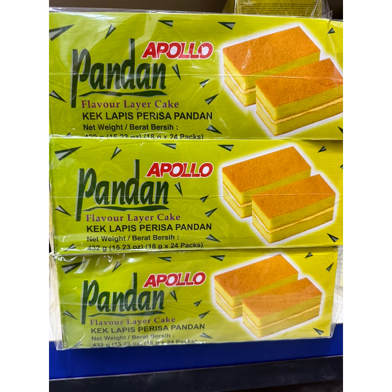 

apollo pandan flavour layer cake