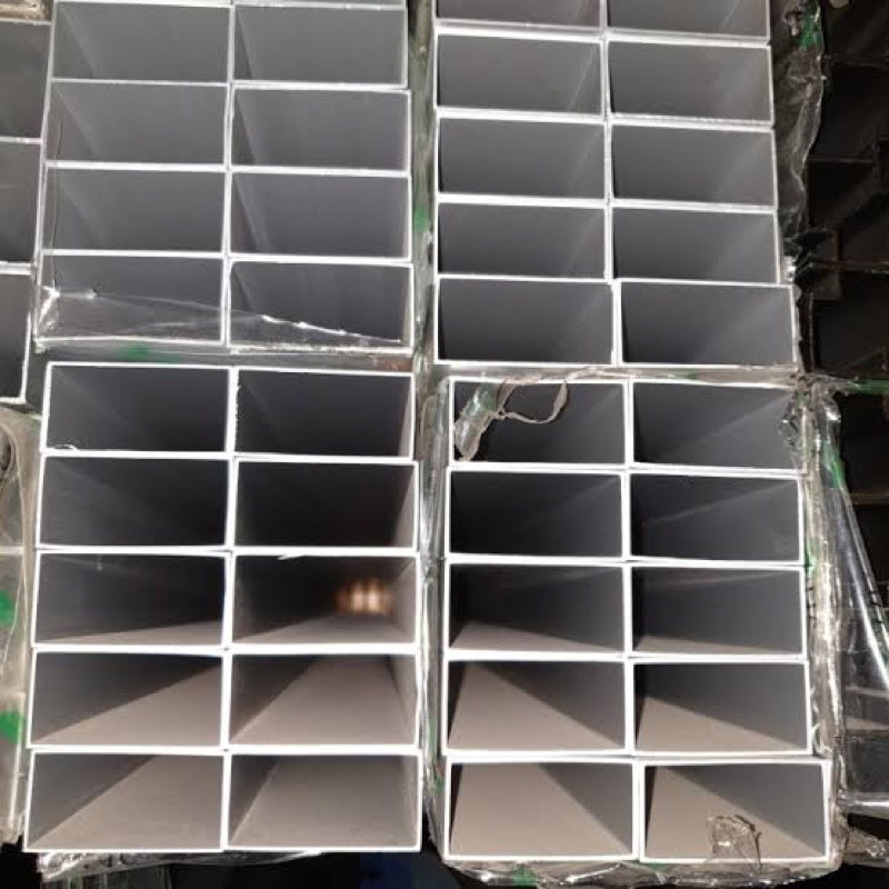 Jidar / Blebes / Hollow Kotak Aluminium 1x2 inch FULL (2,5 x 5 cm) TEBAL (Eceran)