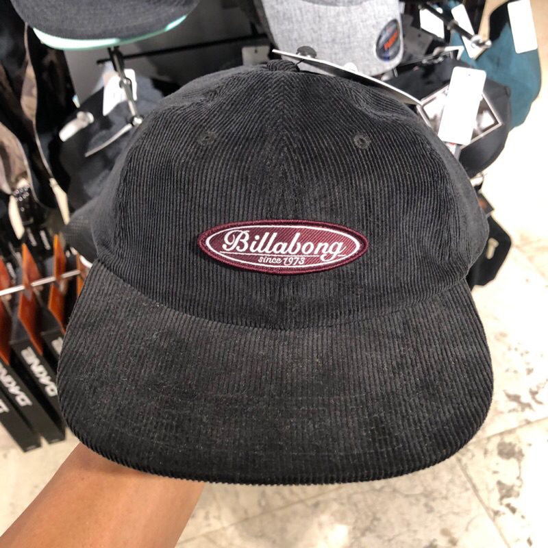 topi billabong original base snapback blak cordure