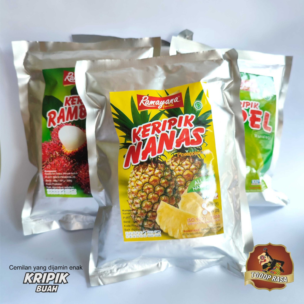 

KRIPIK BUAH KERING KRIPIK APEL KRIPIK NANGKA KRIPIK RAMBUTAN KRIPIK NANAS KRIPIK MANGGA