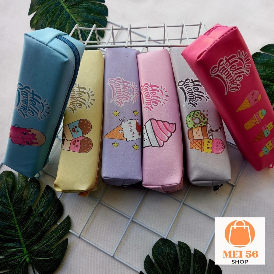 

Kotak Pensil Zipper Motif Ice Cream Karakter Lucu Tepak Pensil Unik Tempat Pensil Termurah