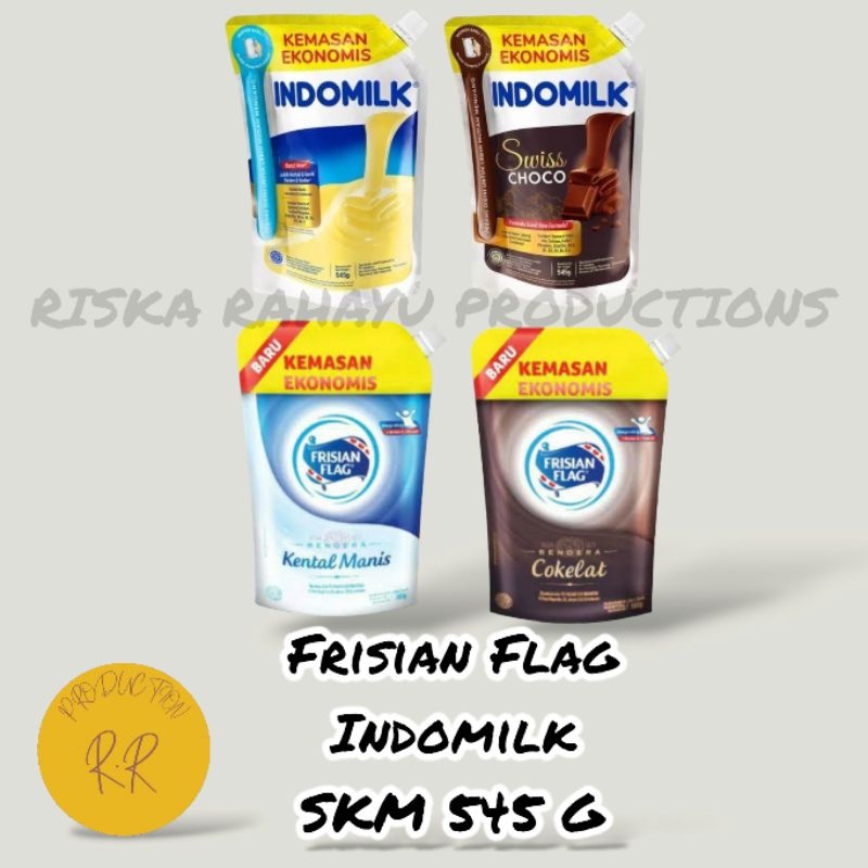 

Indomilk & Frisian Flag SKM Susu Kental Manis Kemasan Pouch 545g