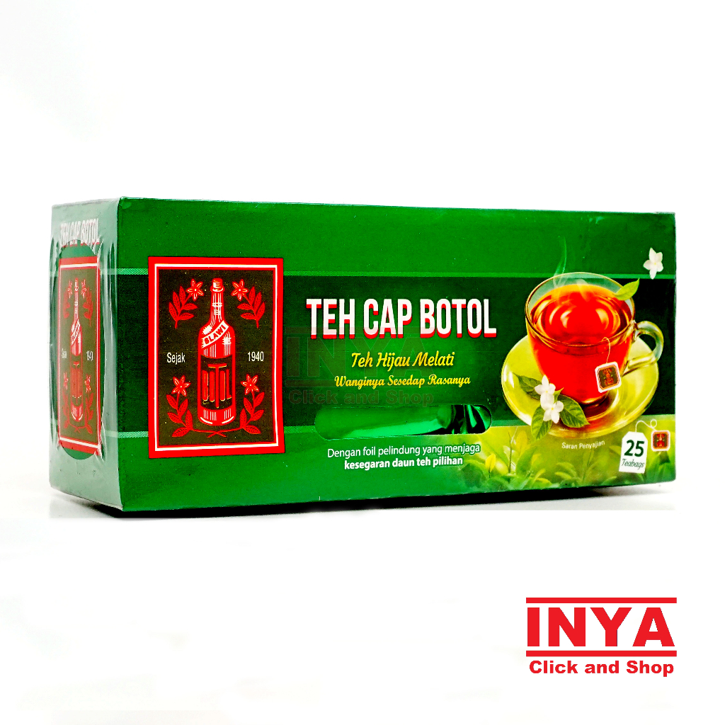 

Teh Cap Botol Teh Hijau Melati 25 TeaBags BOX - Teh Celup - Tea