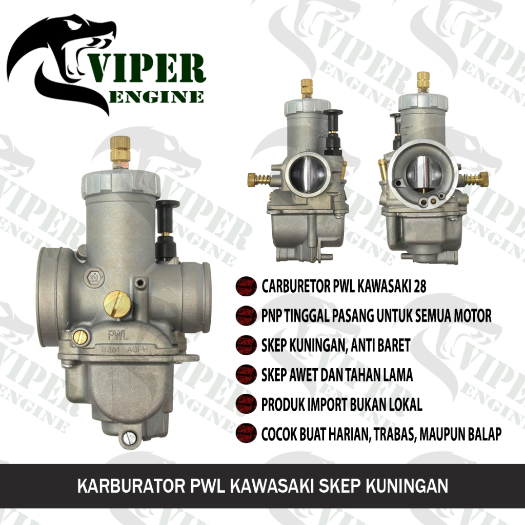 [ BISA COD ] KARBURATOR PWL 28 UNIT PNP KAWASAKI NINJA R SS RR SKEP KUNINGAN TEMBAGA ANTI BARET UNIV