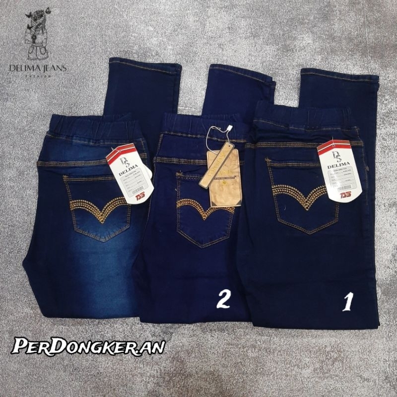 Celana jeans Panjang wanita celana jeans Pinggang karet wanita celana karet wanita import celana wan