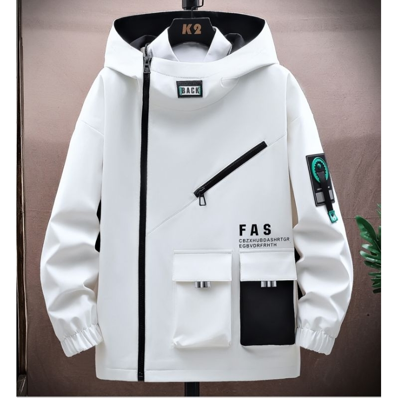 Jaket Hoodie Parasut Fas / Jaket Anti Air / Jaket Pria Terbaru / Jaket Korea