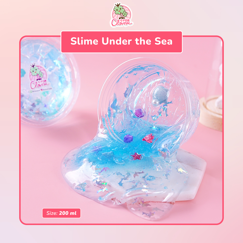 UNDER THE SEA SLIME 200ml by CFORCLOVER /best seller cute murah mainan