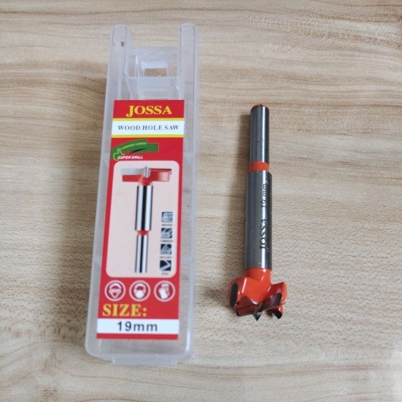 JOSSA Forstner 19mm / JOSSA Mata bor kayu 19mm / Hole Saw kayu 19mm JOSSA