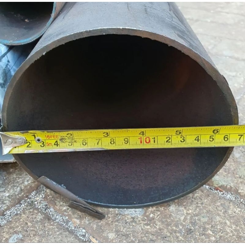 Pipa Besi Hitam 6 inch Tebal 2,3mm panjang 50cm