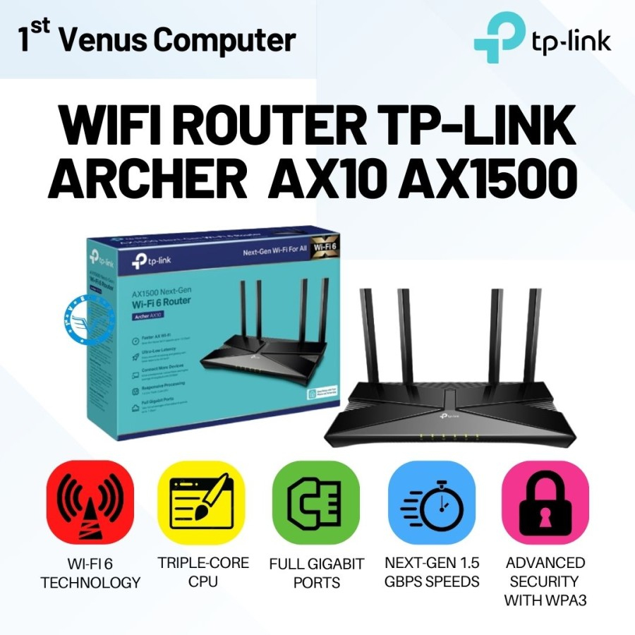 TP-LINK ARCHER AX10 AX1500 WIFI ROUTERTP-LINK ARCHER AX10/NET58-TP