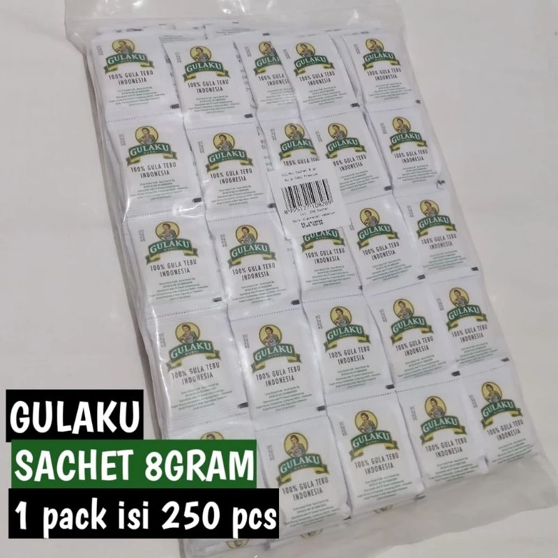 

GULAKU GULA PASIR 250 SACHET ALAMI | SASET WHITE SUGAR CANE 100% ORIGINAL NATURAL