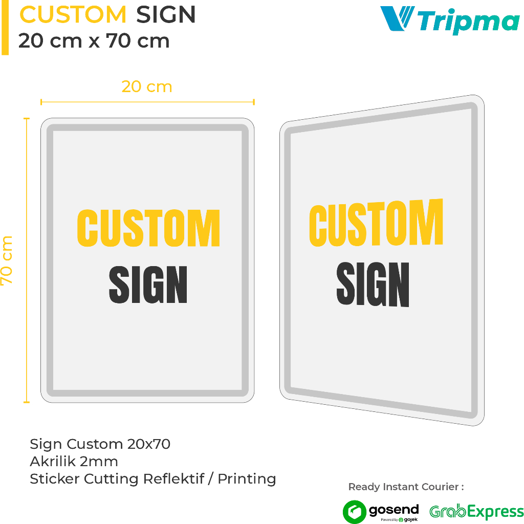 

Sign Custom Jalur Evakuasi 20cm x 70cm