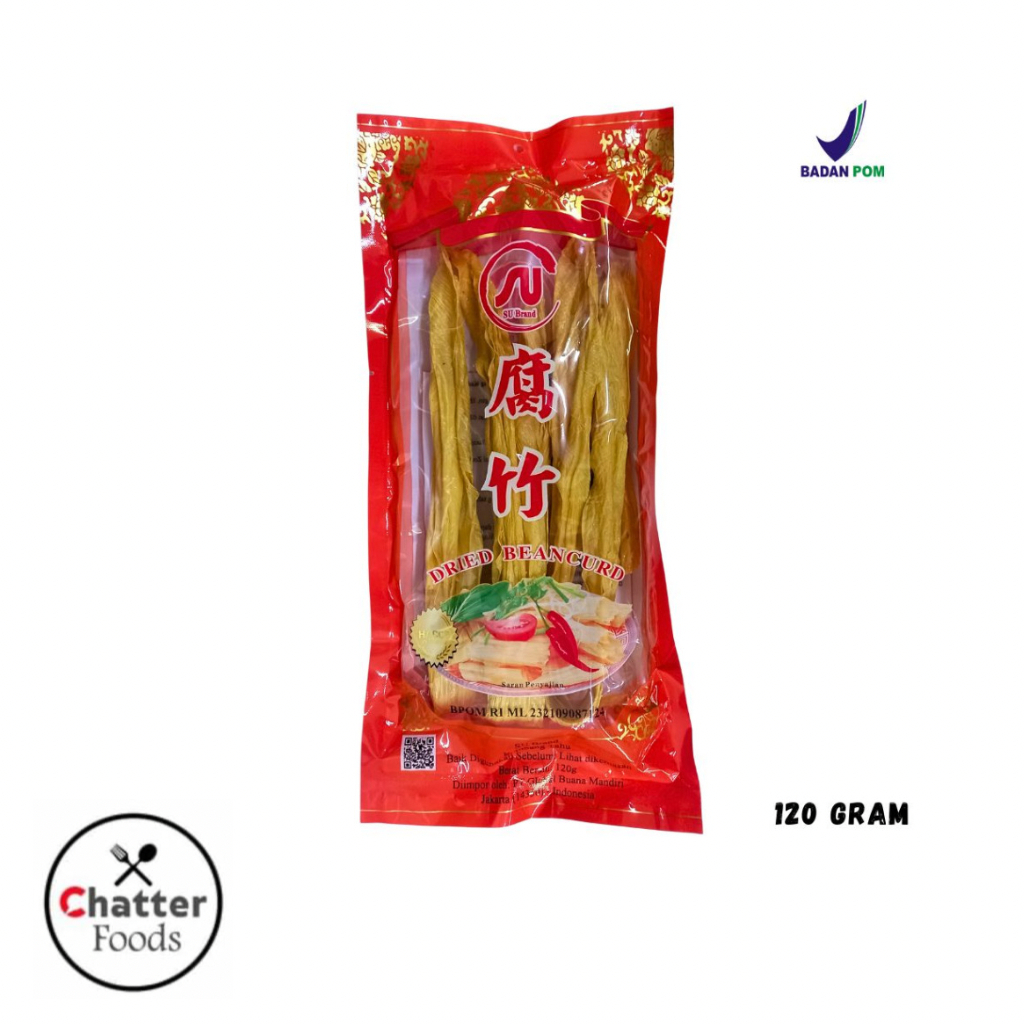 

SU Brand Dried Bean Curd 120gr / Beancurd / Kembang Tahu Kering