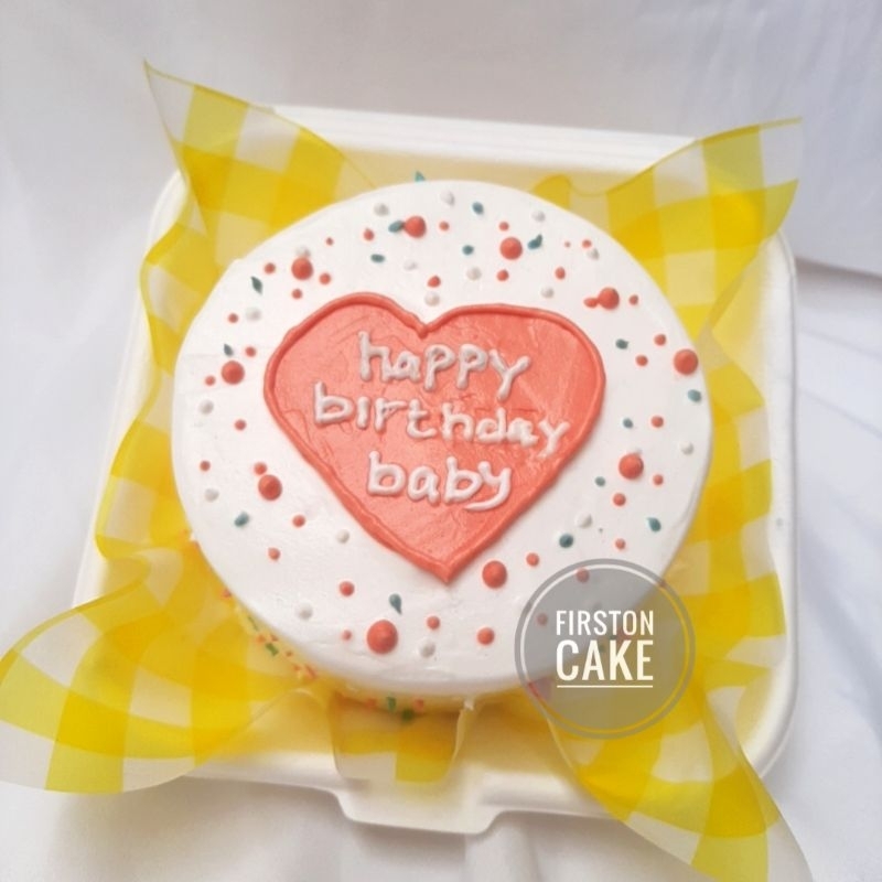 

Korean Bento Cake READY_Love Pink