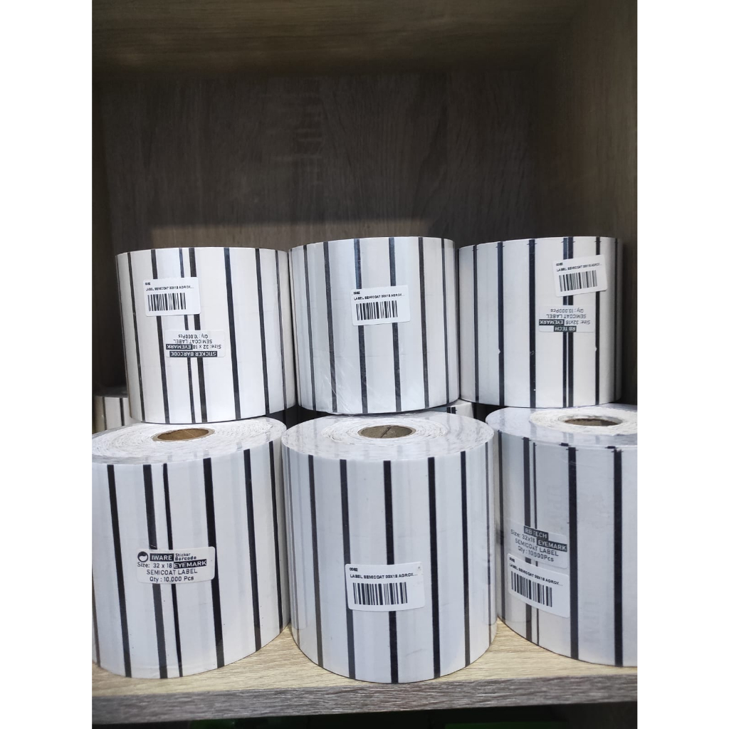 

Label Barcode Semicoat 3 LINE 33X18 Isi 10.000 Pcs