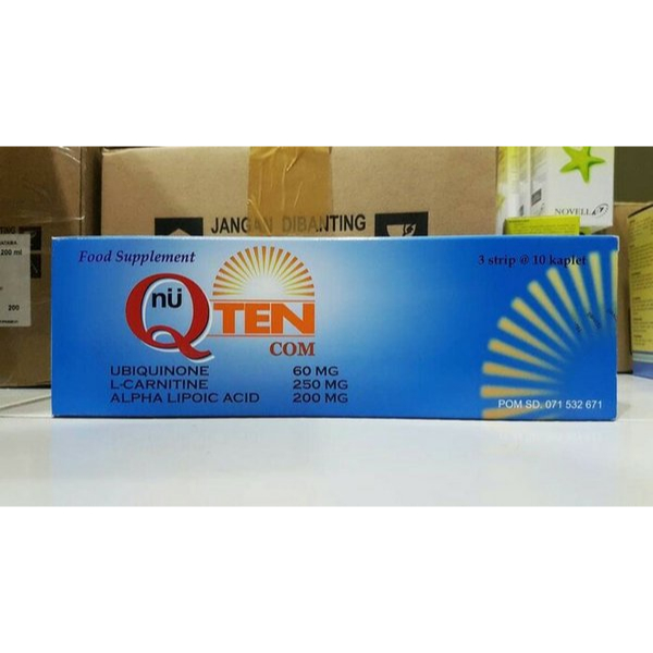 Q-Ten Com Box 30's Kaplet Novell / Nu Q Ten Com Box 30's Kaplet Novell / Coenzyme Q10
