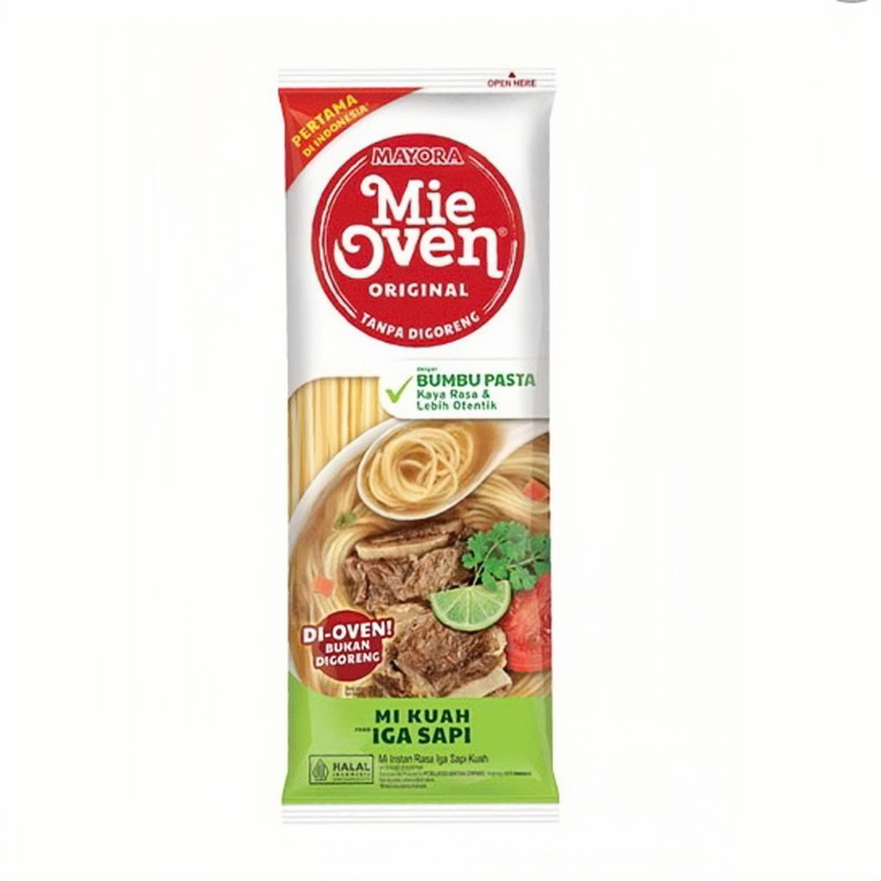 

. Mie Oven Mi Instan Kuah Iga Sapi 78 g