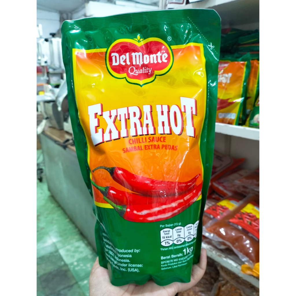 

delmonte saus cabai extra hot 1kg