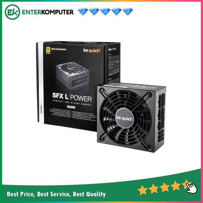 be quiet SFX-L POWER 500W - 80+ Gold Certified - 3 Years Warranty - Number 1 PSU in Germany