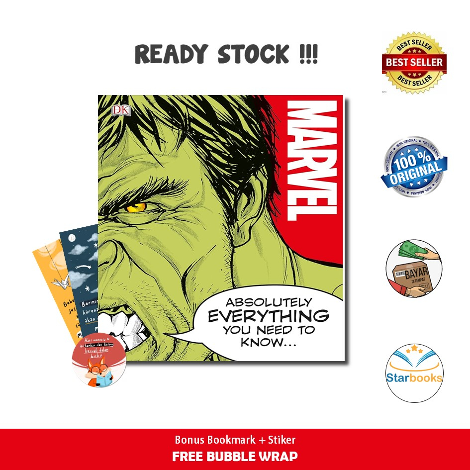 BUKU MARVEL ABSOLUTELY EVERYTHING YOU NEED TO KNOW (BUKU IMPORT)