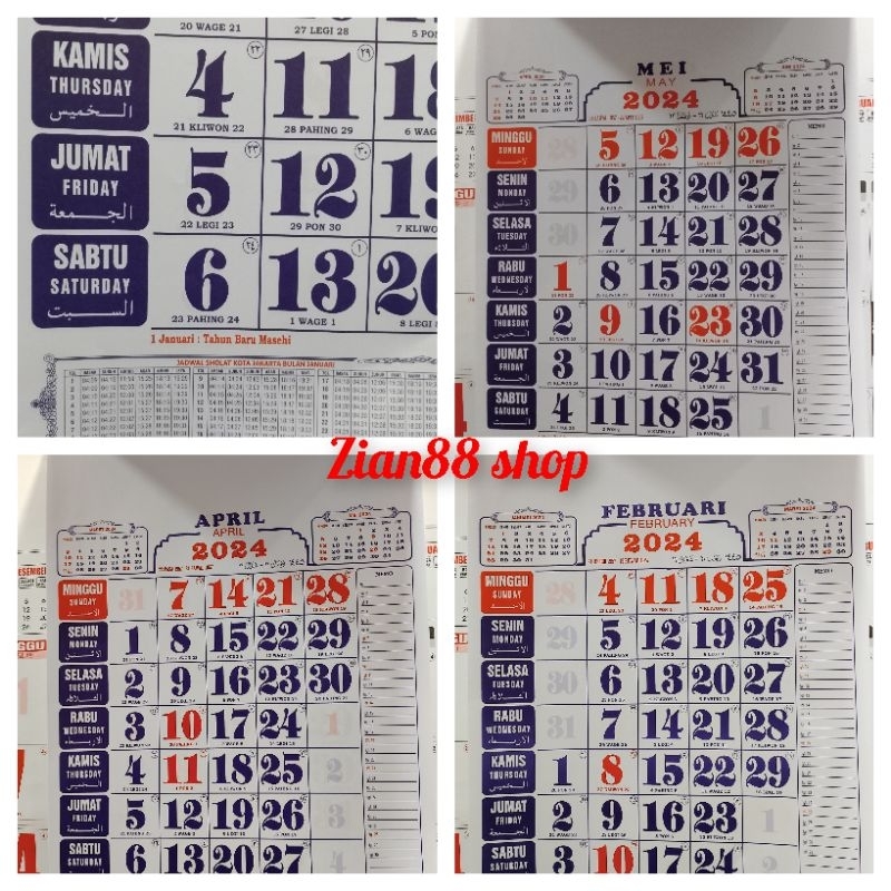 

kalender kerja kecil 2024