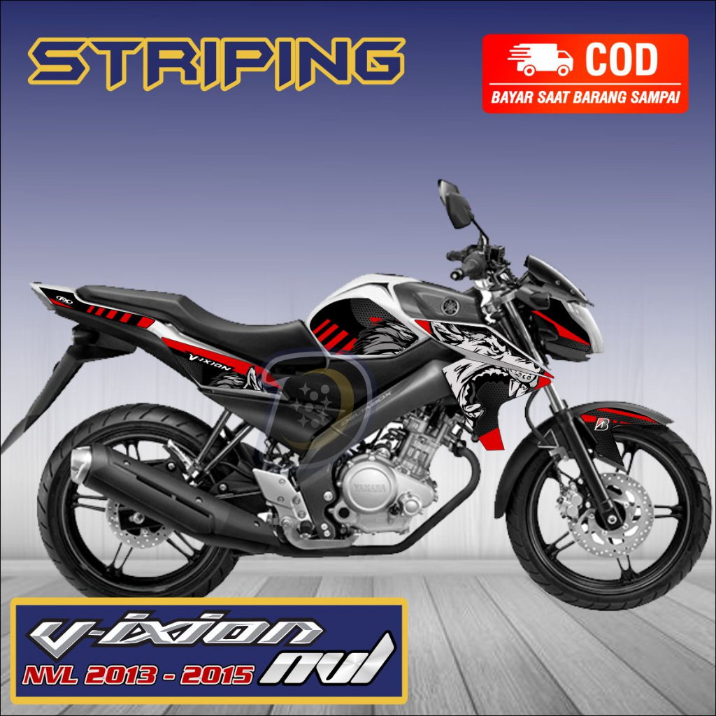 Striping Vixion Nvl 2014 2015 Stiker Lis Variasi Vixion Nvl Stiker Yamaha Vixion Nvl Serigala