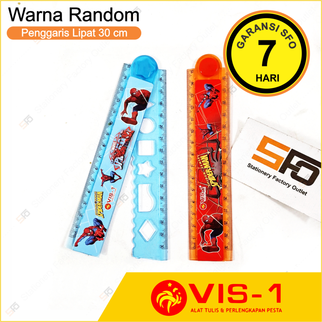 

Penggaris Lipat 30cm VIS-1 - Acrylic Fancy Ruler