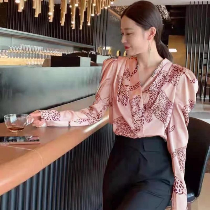 •ECLAIRE• 003 BLOUSE SATIN KOREA WANITA THERI