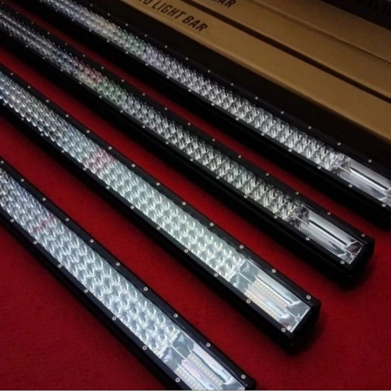 LAMPU SOROT LED LIGHT BAR 105-107 CM PUTIH KUNING DAN 5 MODE COMBO-PJ 30CM
