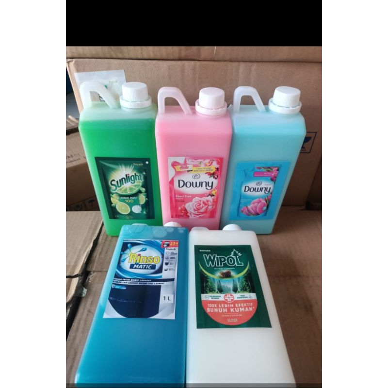[COD] Sunlight 1 Liter Sabun Cuci Piring / Wipol Karbol 1 Liter