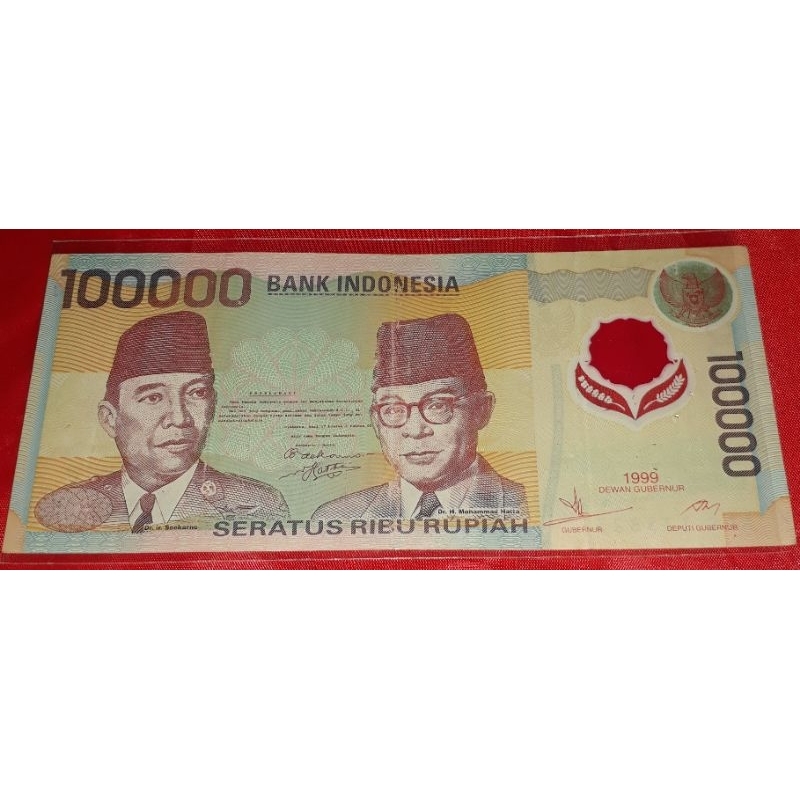 Uang Kuno Indonesia Rp 100000 Polymer