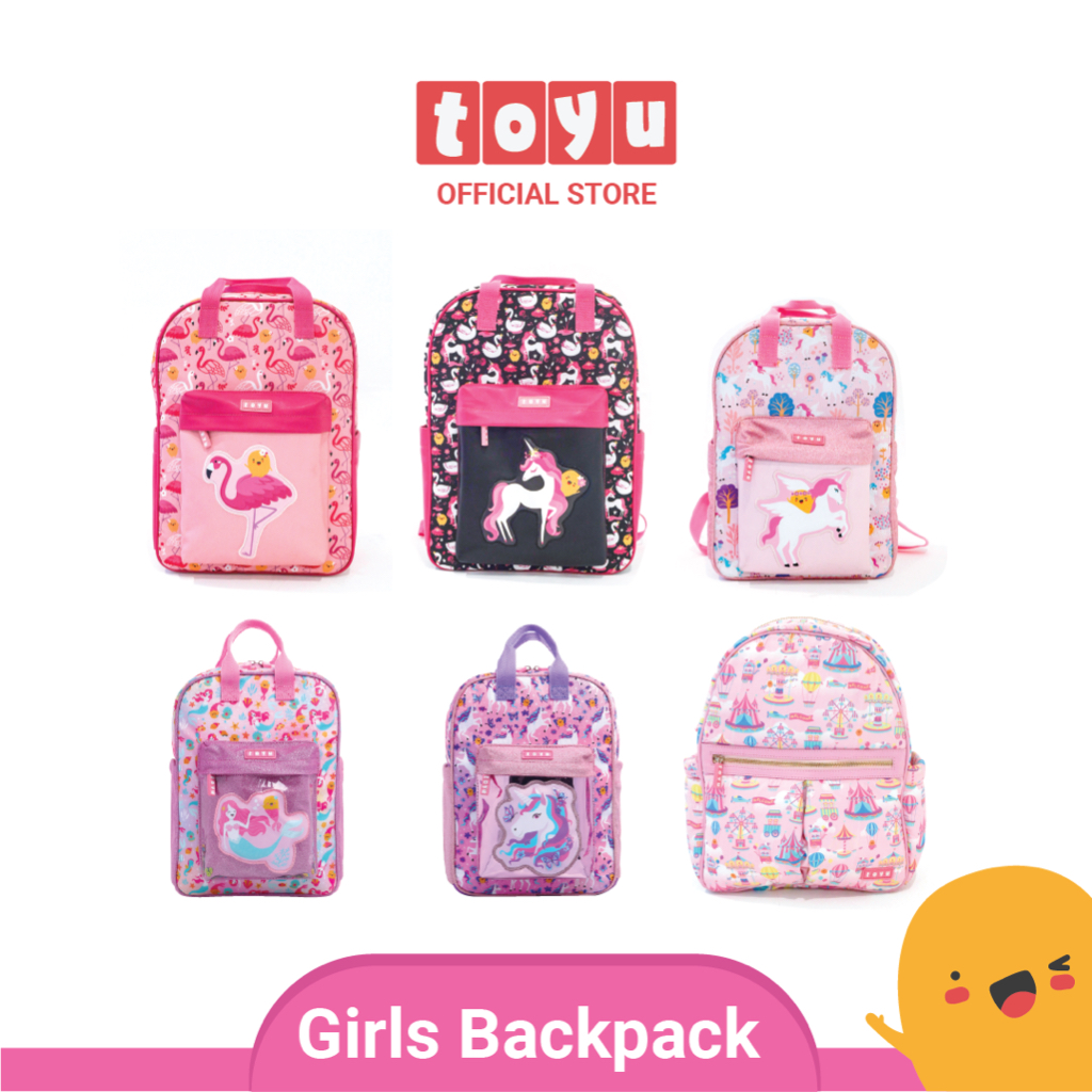 Toyu School Backpack Tas Ransel Sekolah Anak Perempuan