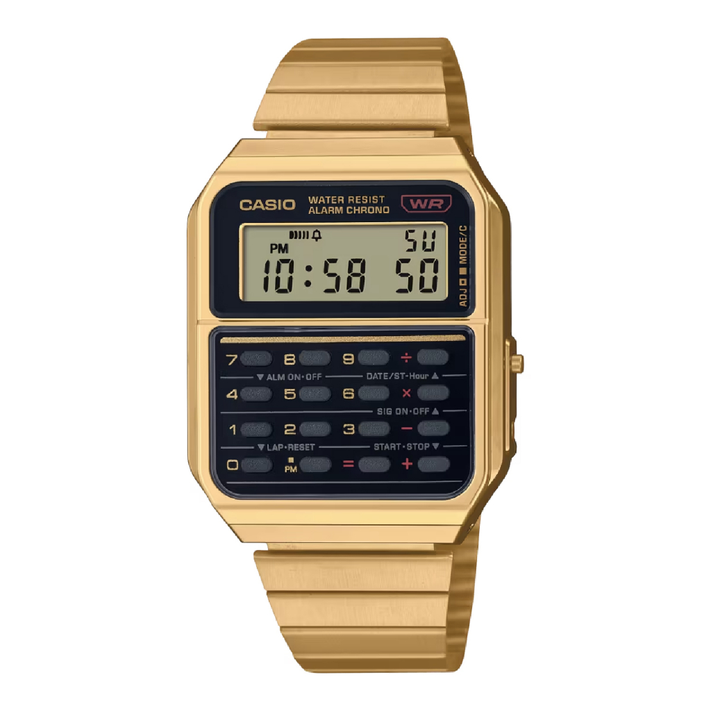 Casio Jam Tangan Digital Calculator Unisex Original CA-500WEG-1ADF