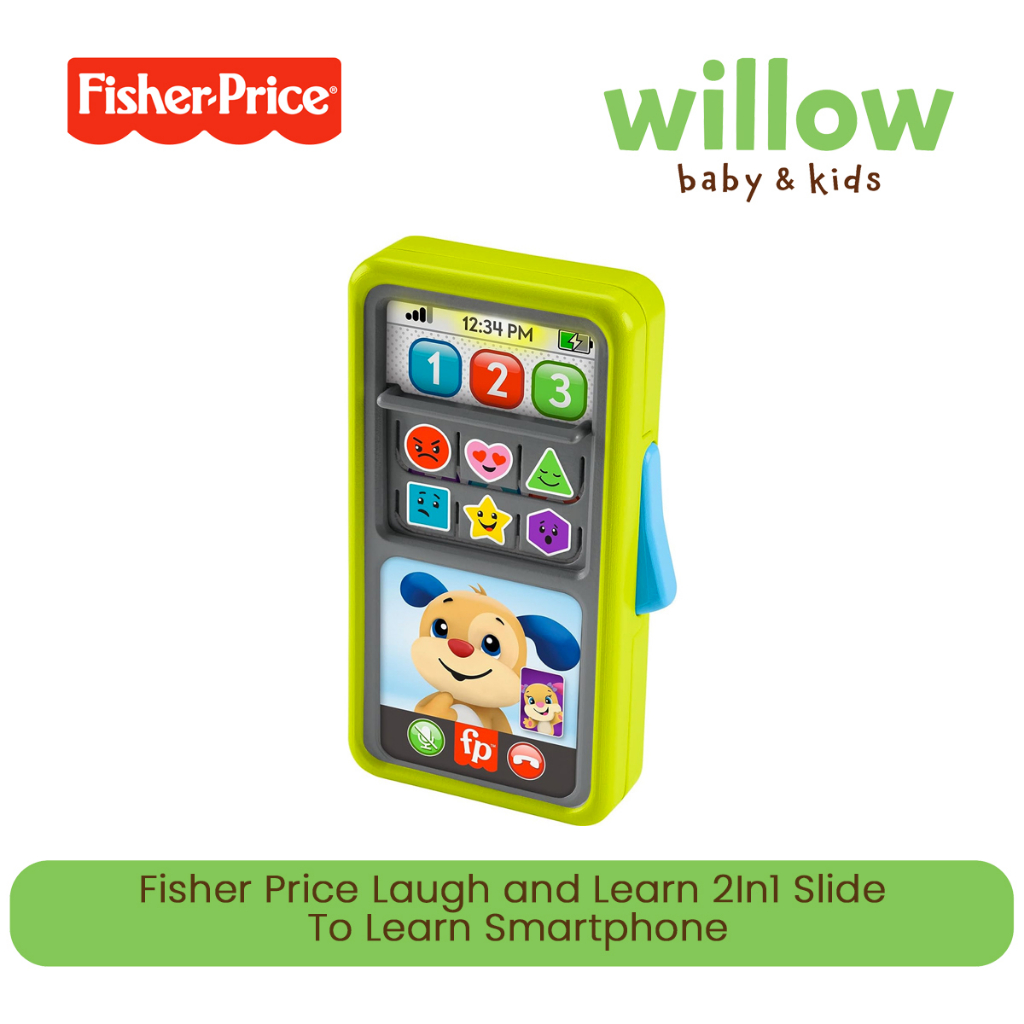 Mainan Edukasi - Fisher Price Laugh & Learn 2In1 Slide To Learn Smartphone