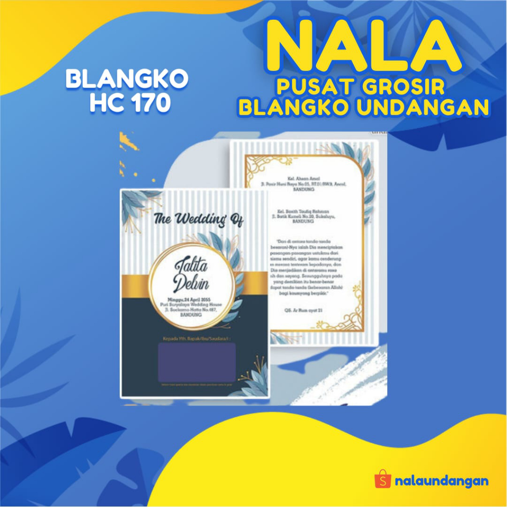 Pusat Grosir | Blangko Undangan HC 170 | NalaUndangan