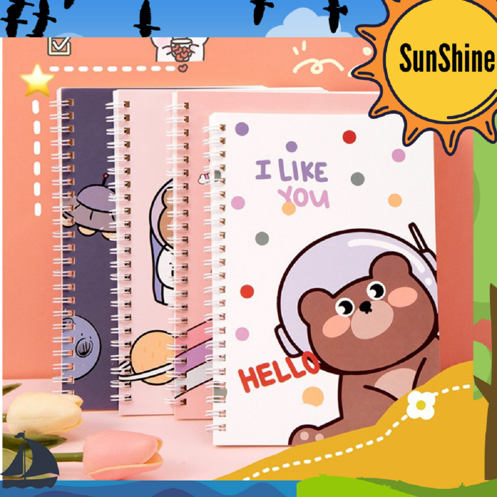 

✨ Sunshine Fancy ✨ RANDOM Buku Tulis Spiral A5 60 Lembar B0039