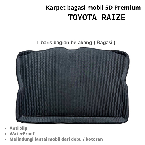 Karpet bagasi mobil 5d Toyota Raize