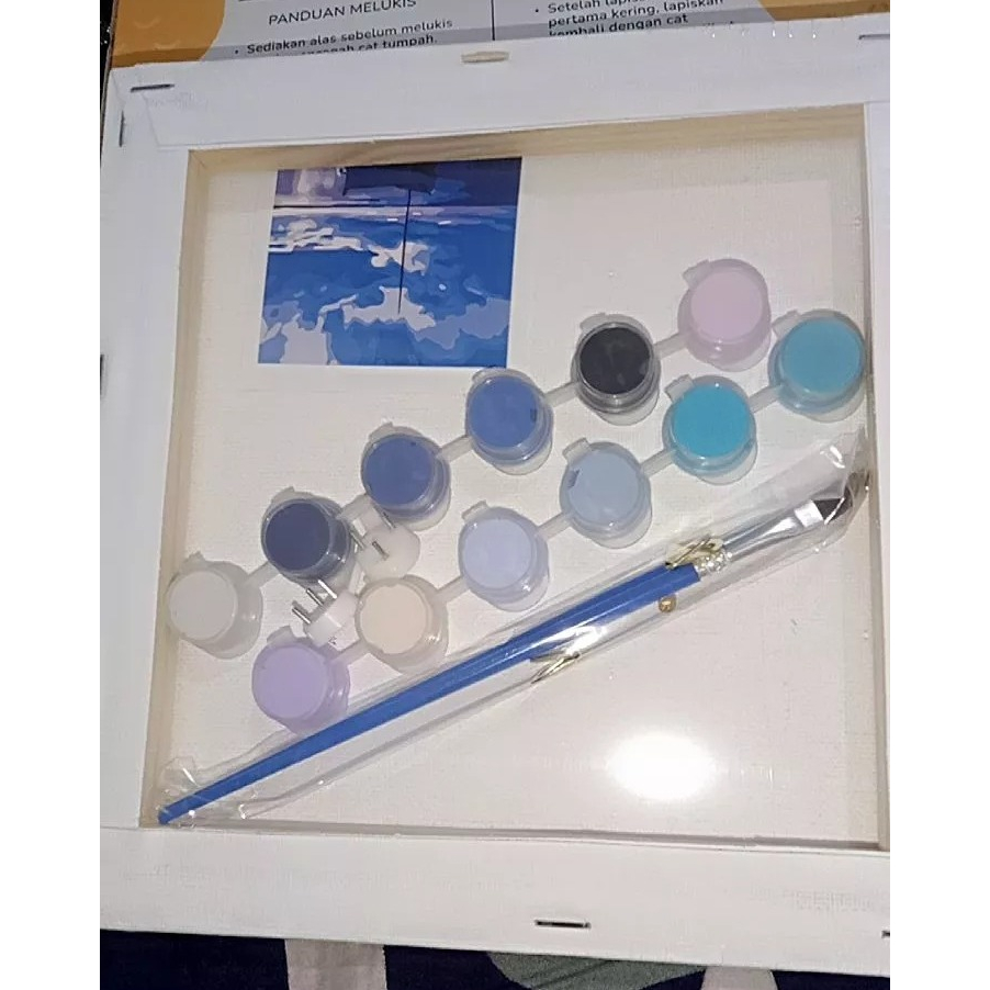 

PAINT BY NUMBER 20x20 CM AESTHETIC LANDSCAPE KANVAS PAINTING KIT WITH FRAME SIAP LUKIS / KANVAS LUKIS KARAKTER UNTUK ANAK / Melukis Mewarnai Kanvas Nomor, SHENAR - PORTBLEGROSIRMURAH