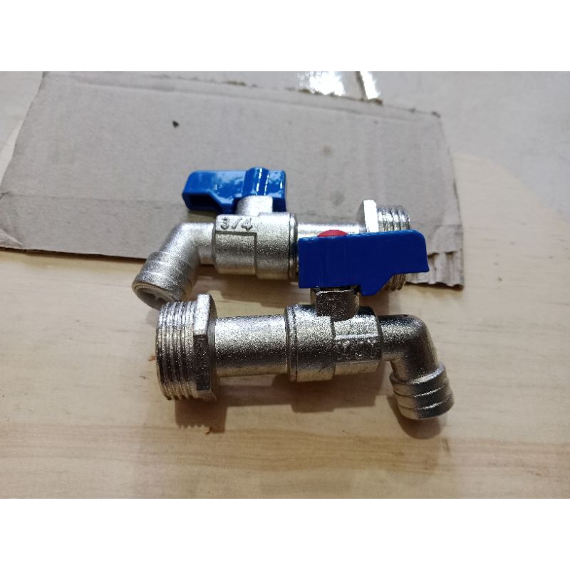 Kran Air Besi Onda UK 3/4 Tutup Biru Putar