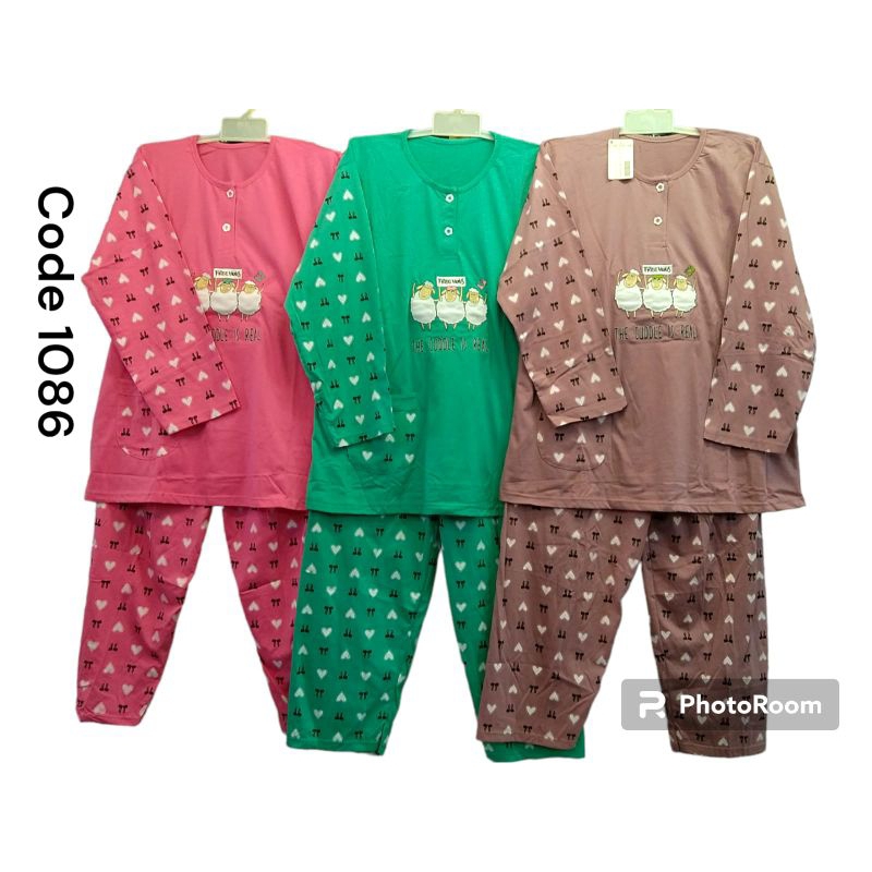 Babydoll PP Jumbo Merk Lorita, Baju Panjang Celana Panjang