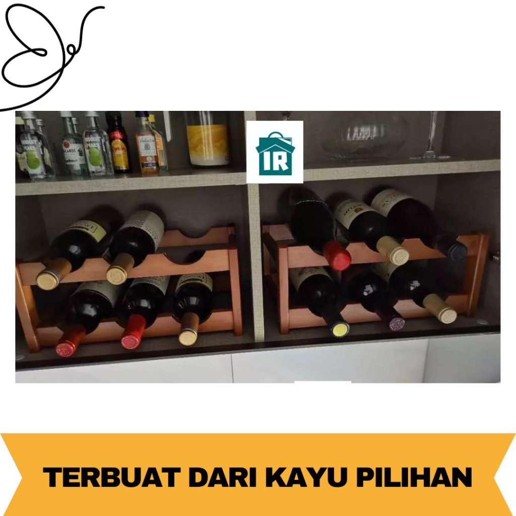 OKE Kapasitas 12 Botol Rak Holder Anggur Stand Botol Wine Rak Botol Wine Rak Holder Botol Wine Rak m