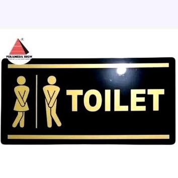 

sign tanda akrilik toilet 10x20cm