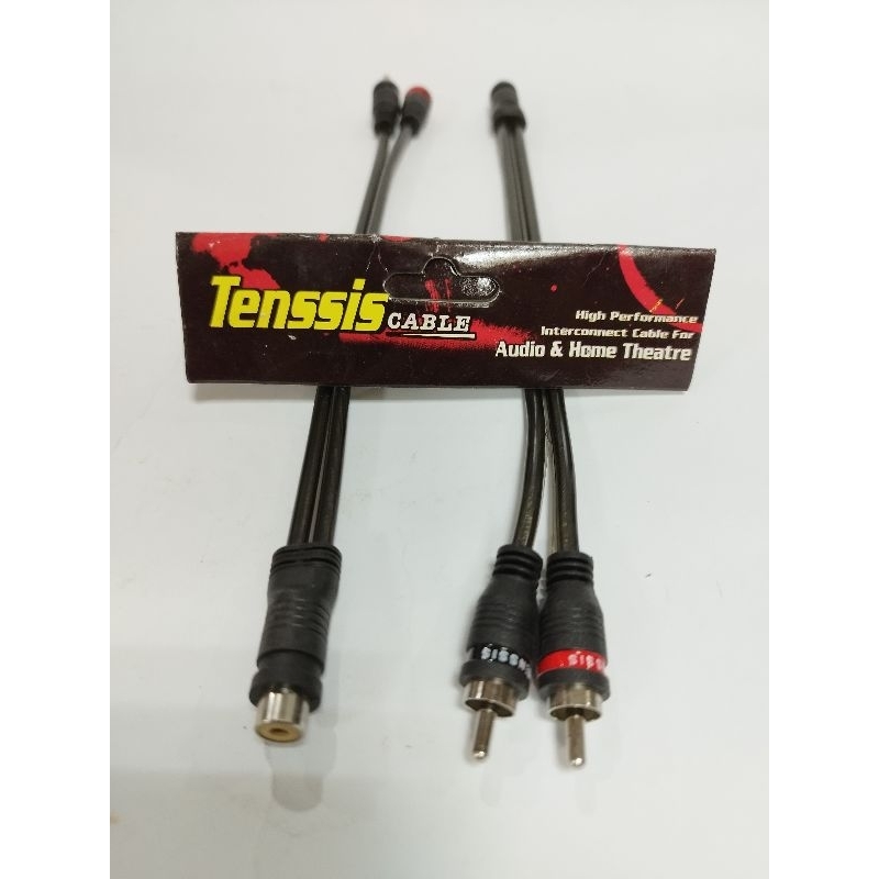 Kabel RCA cabang Y 1 cewek keluar 2 cowok