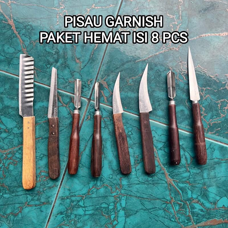 Pisau Garnish buah dan sayur garnish/pisau garnish tumpeng/pisau garnish set lengkap/pisau garnish t